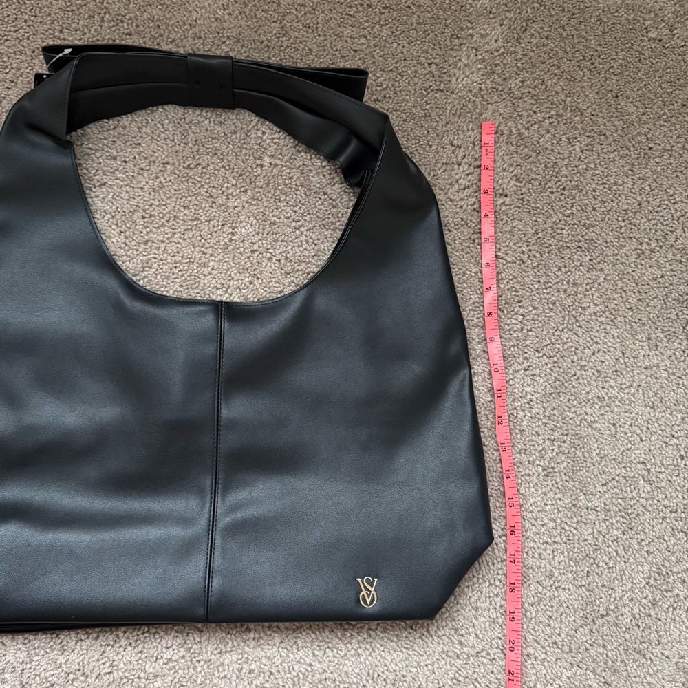 Victoria Secret Bow Tote Bag Black os - Picture 5 of 10